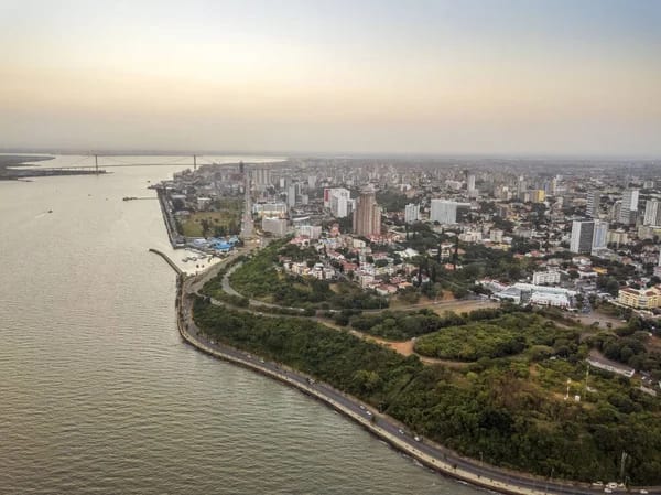 Maputo bay coastline, Mozambique