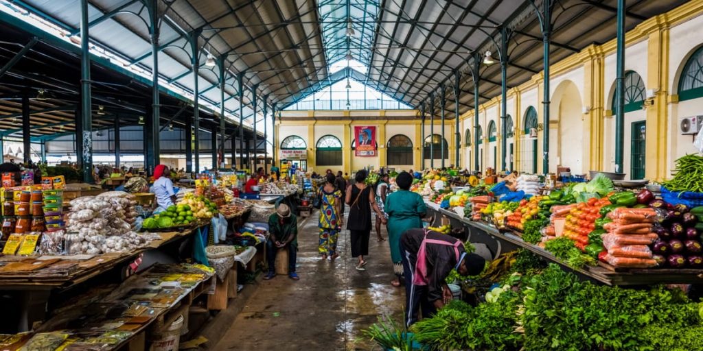 Mercado Central de Maputo, centro comercial da cidade
